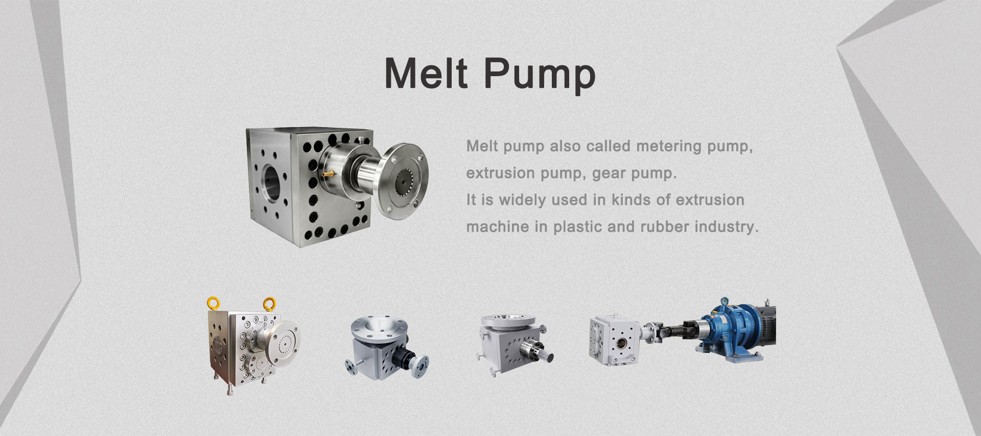 melt pump and screen changer 